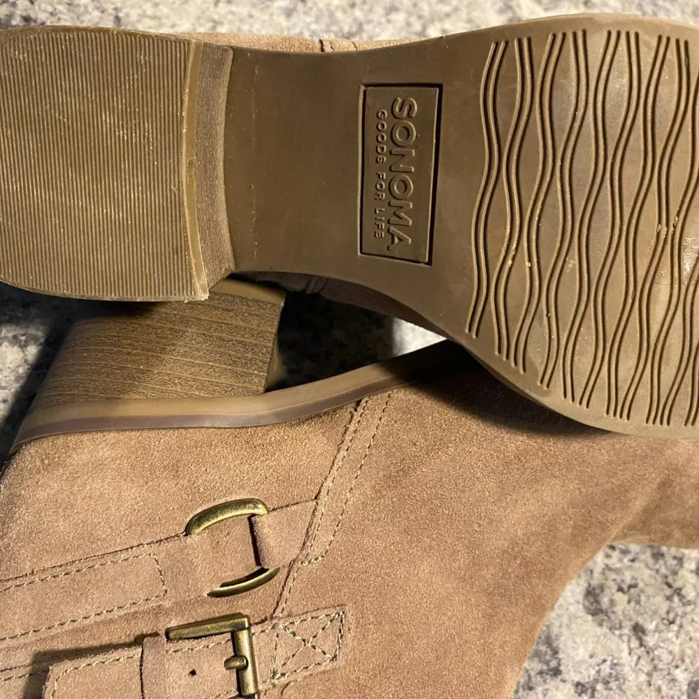 SONOMA WOMEN'S SUEDE BOOTS SIZE 6.5 - Picture 3 of 5